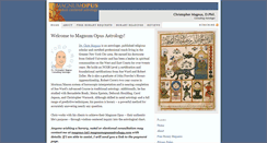 Desktop Screenshot of magnumopusastrology.com